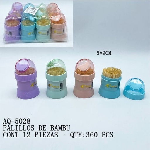 [AQ-5028 [360 PZS/CAJA]] [AQ-5028] PALILLOS DE BAMBU