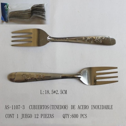 [AS-1107-3 [600 PZS/CAJA]] [AS-1107-3] CUBIERTOS(TENEDOR)