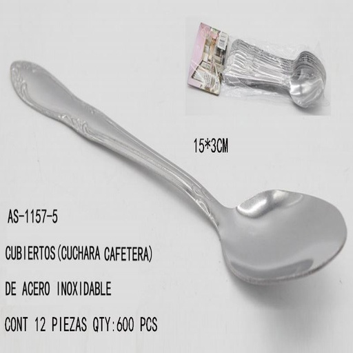 [AS-1157-5 [600 PZS/CAJA]] [AS-1157-5] CUBIERTOS(CUCHARA) DE ACERO INOXIDABLE
