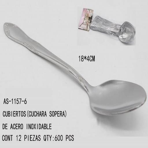 [AS-1157-6 [600 PZS/CAJA]] [AS-1157-6] CUBIERTOS(CUCHARA)