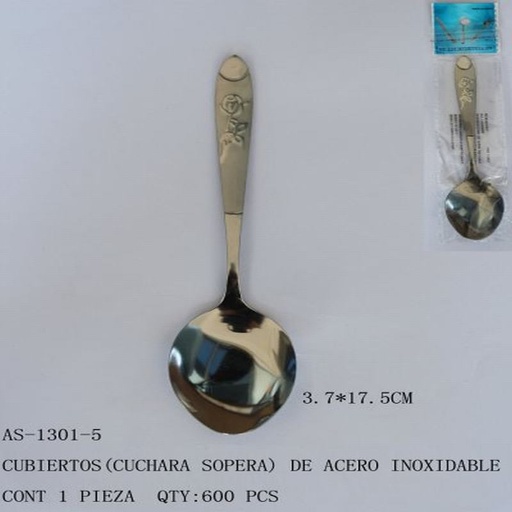 [AS-1301-5 [600 PZS/CAJA]] [AS-1301-5] CUBIERTOS(CUCHARA)