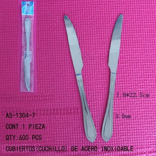 [AS-1304-7 [600 PZS/CAJA]] [AS-1304-7] CUBIERTOS(CUCHILLO)