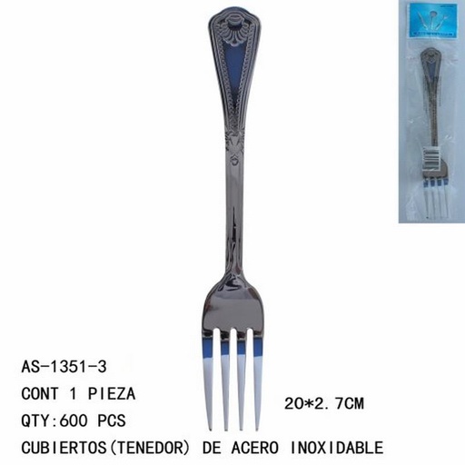 [AS-1351-3 [600 PZS/CAJA]] [AS-1351-3] CUBIERTOS(TENDOR)