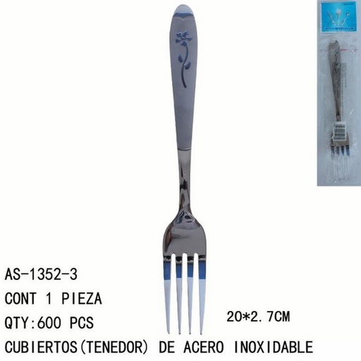 [AS-1352-3 [600 PZS/CAJA]] [AS-1352-3] CUBIERTOS(TENDOR)