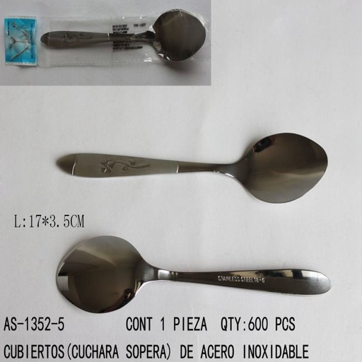 [AS-1352-5 [600 PZS/CAJA]] [AS-1352-5] CUBIERTOS(CUCHARA)