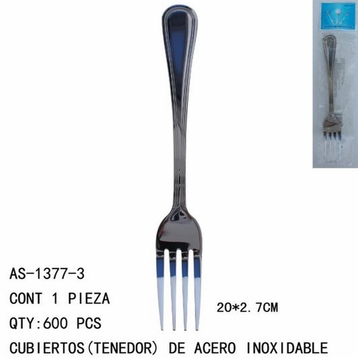 [AS-1377-3 [600 PZS/CAJA]] [AS-1377-3] CUBIERTOS(TENEDOR)