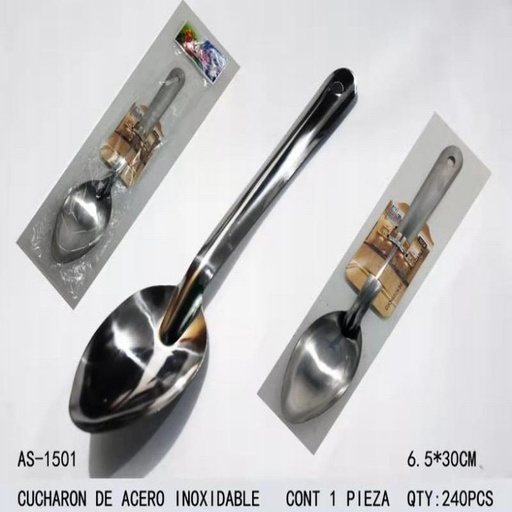 [AS-1501 [240 PZS/CAJA]] [AS-1501] CUCHARON DE ACERO INOXIDABLE