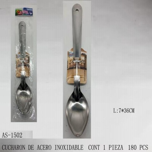 [AS-1502 [180 PZS/CAJA]] [AS-1502] CUCHARON DE ACERO INOXIDABLE