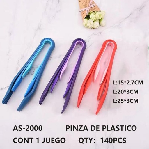 [AS-2000 [140 PZS/CAJA]] [AS-2000] PINZA DE PLASTICO