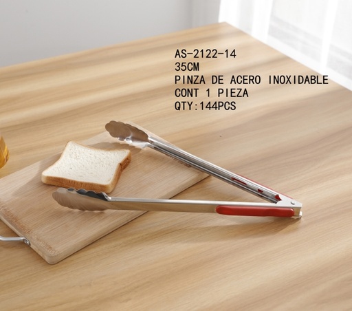 [AS-2122-14 [144 PZS/CAJA]] [AS-2122-14] PINZA DE ACERO INOXIDABLE35CM CONT 1 PIEZA