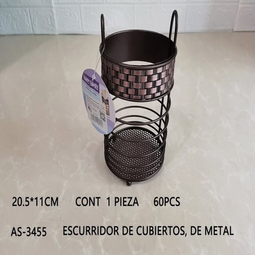 [AS-3455 [60 PZS/CAJA]] [AS-3455] ESCURRIDOR DE CUBIERTOS, DE METAL