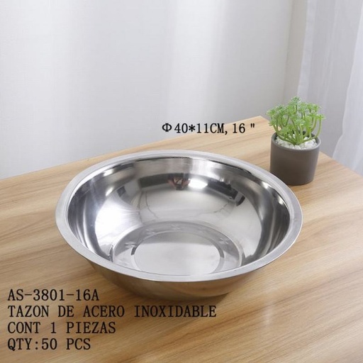 [AS-3801-16A [50 PZS/CAJA]] [AS-3801-16A] TAZON DE ACERO INOXIDABLE