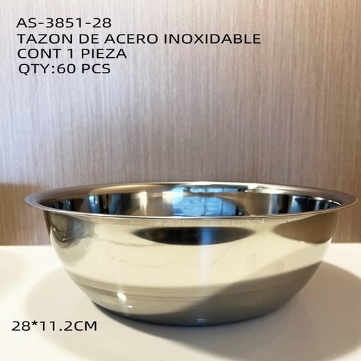 [AS-3851-30 [60 PZS/CAJA]] [AS-3851-30] TAZON DE ACERO INOXIDABLE
