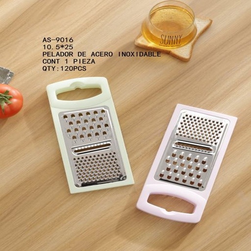 [AS-9016 [120 PZS/CAJA]] [AS-9016] PELADOR DE ACERO INOXIDABLE10.5*24.5 CONT 1 PIEZA