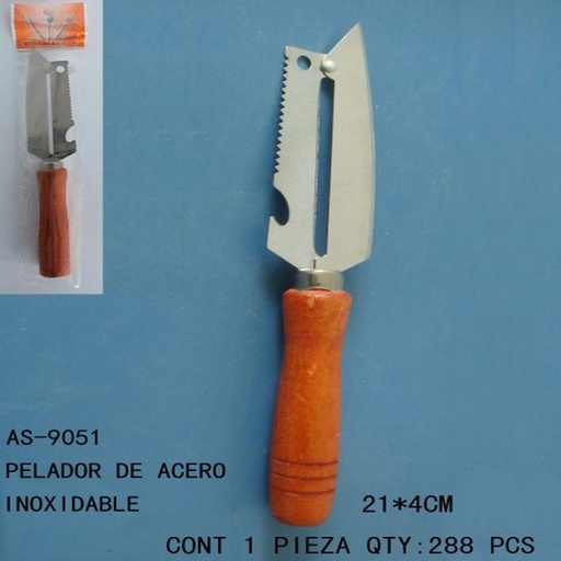 [AS-9051 [288 PZS/CAJA]] [AS-9051] PELADOR DE ACERO INOXIDABLE
