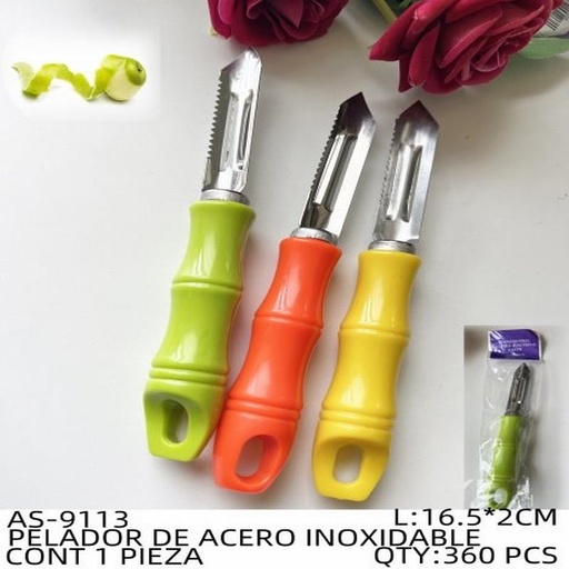 [AS-9113 [360 PZS/CAJA]] [AS-9113] PELADOR DE ACERO INOXIDABLE