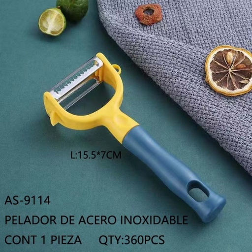 [AS-9114 [360 PZS/CAJA]] [AS-9114] PELADOR DE ACERO INOXIDABLE