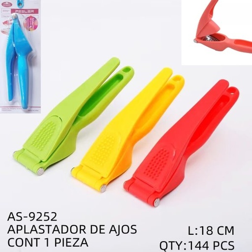 [AS-9252 [144 PZS/CAJA]] [AS-9252] APLASTADOR DE AJOS