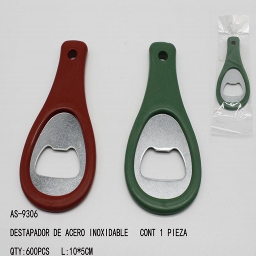 [AS-9306 [600 PZS/CAJA]] [AS-9306] DESTAPADOR DE ACERO INOXIDABLE