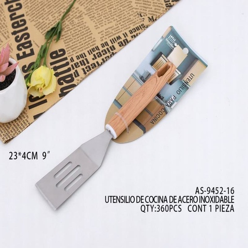 [AS-9452-16 [360 PZS/CAJA]] [AS-9452-16] B-UTENSILIO DE COCINA DE ACERO INOXIDABLE23*4CM CONT 1 PIEZA