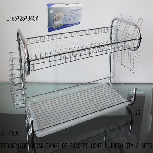 [AT-4505 [8 PZS/CAJA]] [AT-4505] ESCURRIDOR ORGANIZADOR DE TRASTES