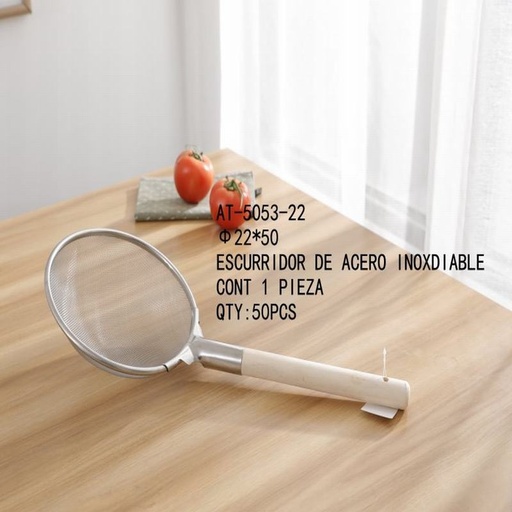 [AT-5053-22 [50 PZS/CAJA]] [AT-5053-22] ESCURRIDOR DE ACERO INOXDIABLE