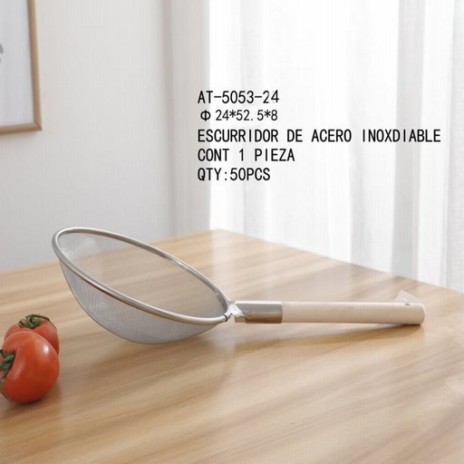 [AT-5053-24 [50 PZS/CAJA]] [AT-5053-24] ESCURRIDOR DE ACERO INOXDIABLE