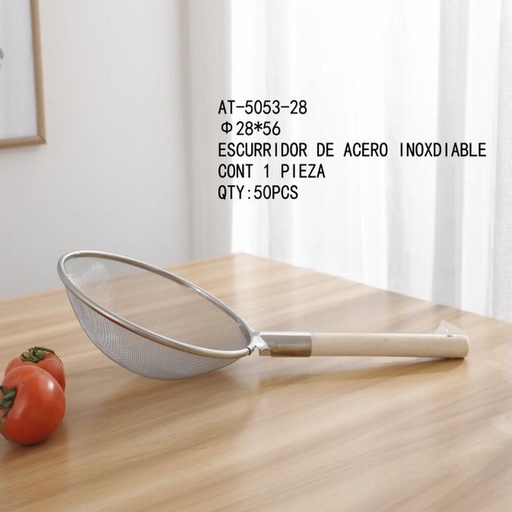 [AT-5053-28 [50 PZS/CAJA]] [AT-5053-28] ESCURRIDOR DE ACERO INOXDIABLE