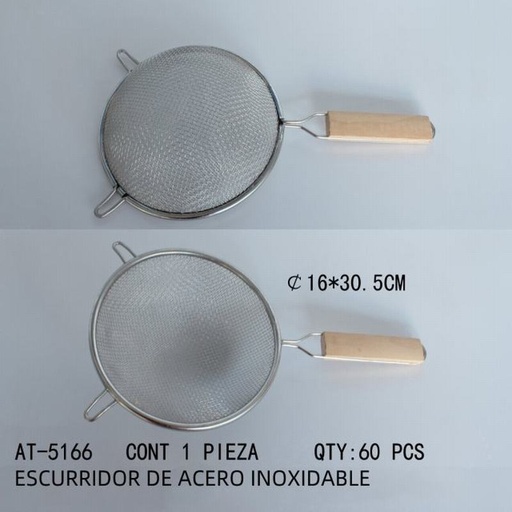 [AT-5166 [60 PZS/CAJA]] [AT-5166] ESCURRIDOR ACERO