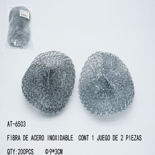 [AT-6503 [200 PZS/CAJA]] [AT-6503] FIBRA DE ACERO PARA TRASTES