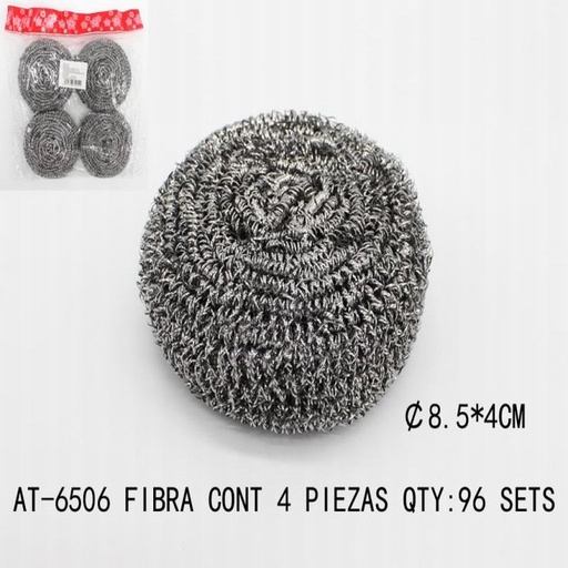 [AT-6506 [96 PZS/CAJA]] [AT-6506] FIBRA DE ACERO PARA TRASTES