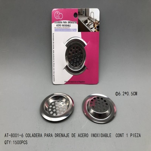 [AT-8001-6 [1500 PZS/CAJA]] [AT-8001-6] B-COLADERA PARA FREGADERO