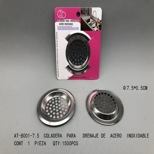[AT-8001-7.5 [1500 PZS/CAJA]] [AT-8001-7.5] B-COLADERA PARA FREGADERO
