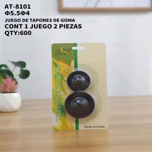 [AT-8101 [600 PZS/CAJA]] [AT-8101] B-JUEGO DE TAPONES DE GOMA