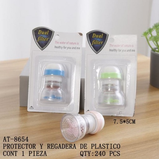 [AT-8654 [240 PZS/CAJA]] [AT-8654] PROTECTOR Y REGADERA DE PLASTICO
