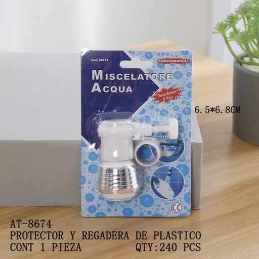 [AT-8674 [240 PZS/CAJA]] [AT-8674] PROTECTOR Y REGADERA DE PLASTICO