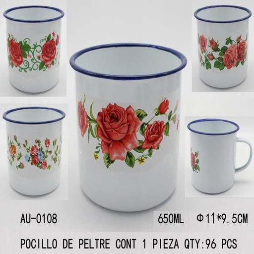 [AU-0108 [96 PZS/CAJA]] [AU-0108] POCILLO DE PELTRE