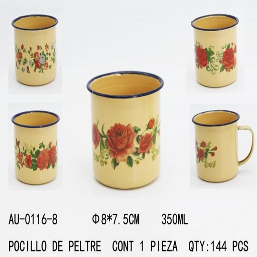 [AU-0116-8 [144 PZS/CAJA]] [AU-0116-8] POCILLO DE PELTRE