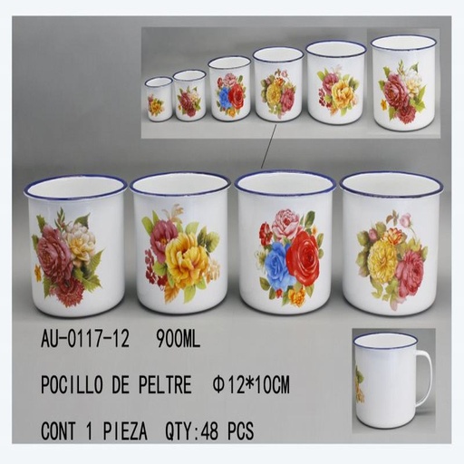 [AU-0117-12 [48 PZS/CAJA]] [AU-0117-12] POCILLO DE PELTRE