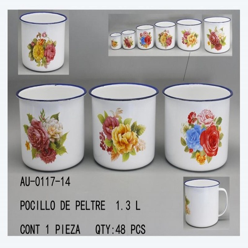 [AU-0117-14 [48 PZS/CAJA]] [AU-0117-14] POCILLO DE PELTRE