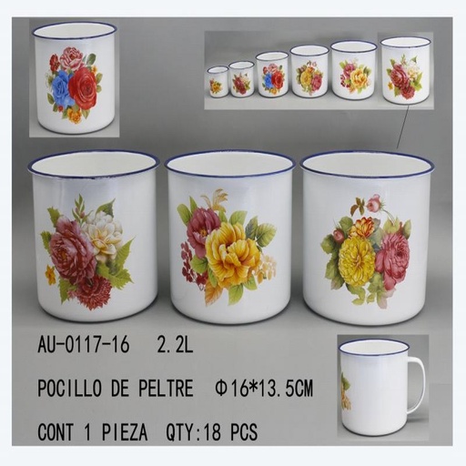 [AU-0117-16 [18 PZS/CAJA]] [AU-0117-16] POCILLO DE PELTRE