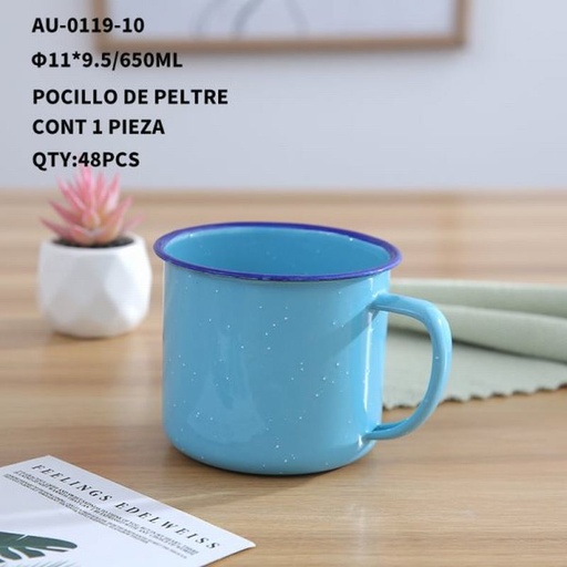[AU-0119-10 [48 PZS/CAJA]] [AU-0119-10] POCILLO DE PELTRE
