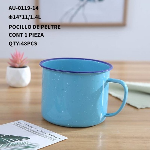 [AU-0119-14 [48 PZS/CAJA]] [AU-0119-14] POCILLO DE PELTRE