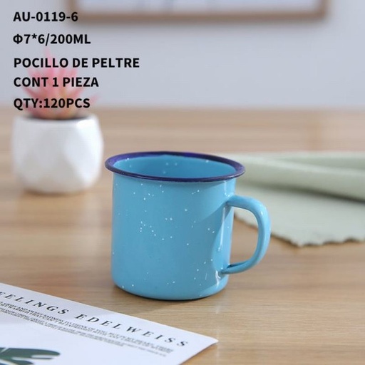 [AU-0119-6 [120 PZS/CAJA]] [AU-0119-6] POCILLO DE PELTRE