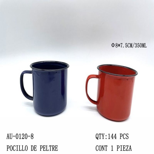 [AU-0120-8 [144 PZS/CAJA]] [AU-0120-8] POCILLO DE PELTRE
