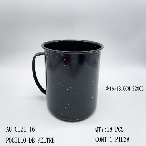 [AU-0121-16 [18 PZS/CAJA]] [AU-0121-16] POCILLO DE PELTRE