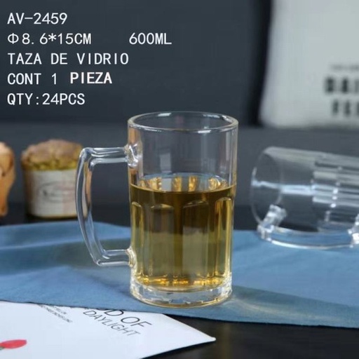 [AV-2459 [24 PZS/CAJA]] [AV-2459] TAZA DE VIDRIO