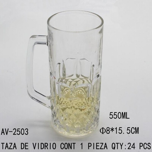 [AV-2503 [24 PZS/CAJA]] [AV-2503] TAZA DE VIDRIO