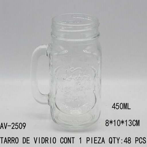 [AV-2509 [48 PZS/CAJA]] [AV-2509] TARRO DE VIDRIO