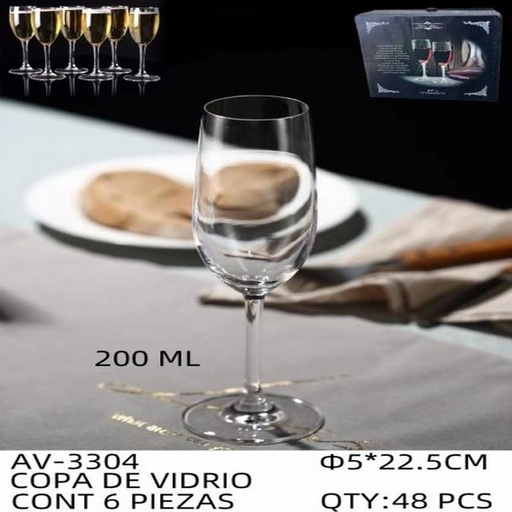 [AV-3304 [48 PZS/CAJA]] [AV-3304] COPA DE VIDRIO
